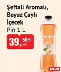 PİN ŞEFTALİ AROMALI BEYAZ ÇAYLI İÇECEK SOĞUK ÇAY 1 L fiyat ve kampanya bilgisi